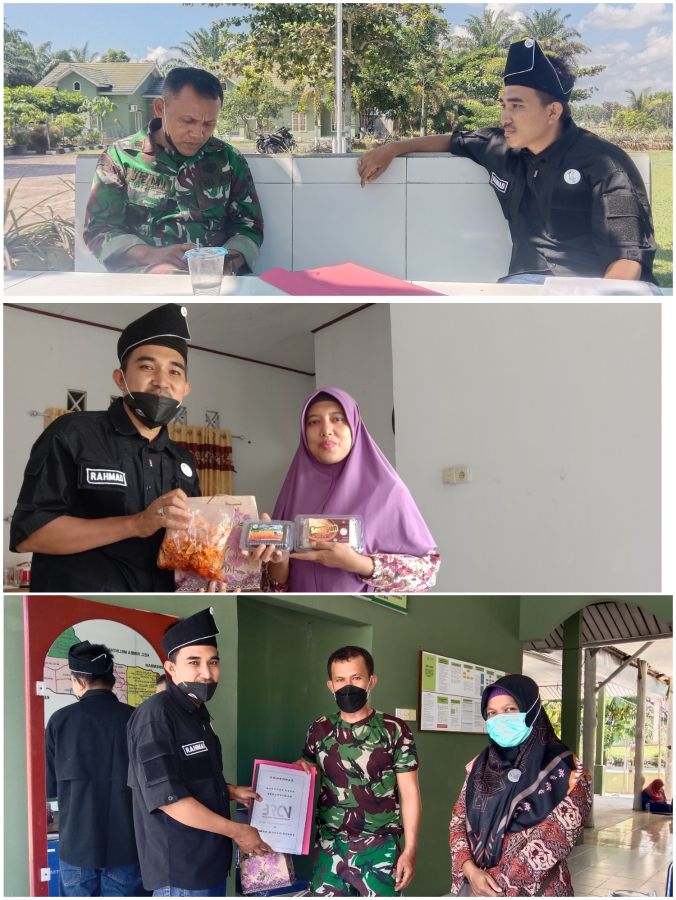 Danramil 02 Tanah Putih Menerima Silaturahmi BRCN Tanah Putih Tanjung Melawan