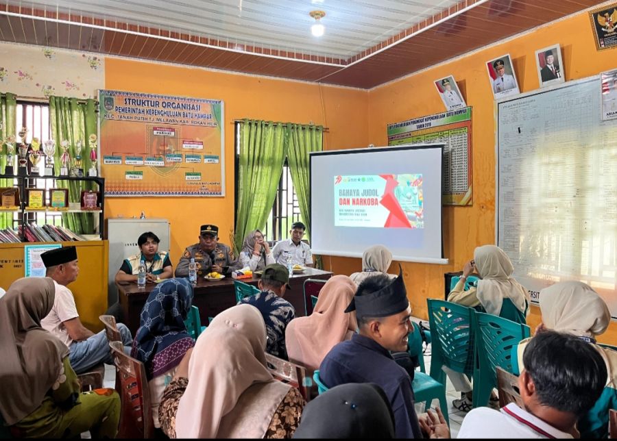 Kapolsek TPTM Kolaborasi dengan Mahasiswa Unri Cegah Narkoba dan Judi Online di Rohil