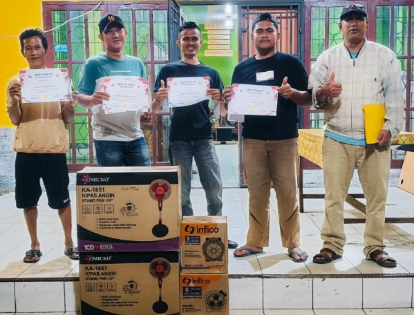 Peringati HUT RI, Pertandingan Domino Memperebutkan Hadiah Dari Anggota DPRD Rohil Sukses Di Gelar