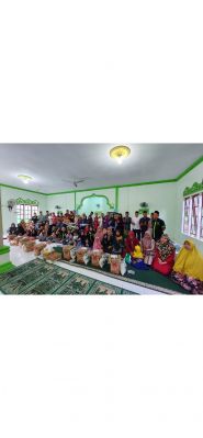 Komunitas sahabat berbagi bersama (KSBB) kembali santuni anak-anak yatim sekepenghuluan Karya Mukti Kecamatan Rimba Melintang